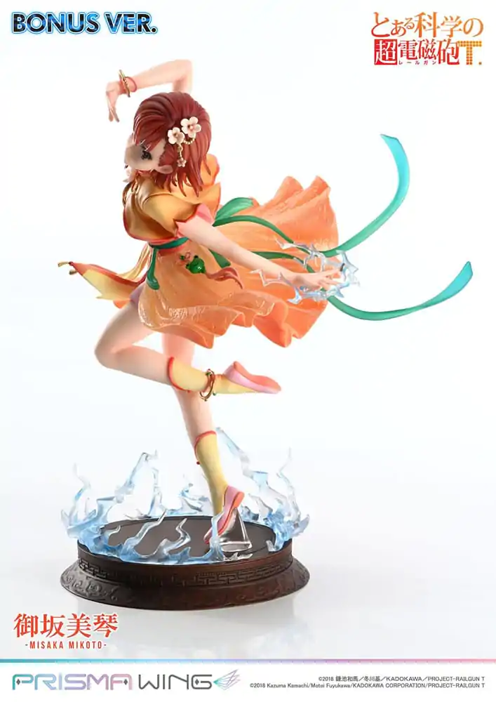 To Aru Kagaku no Railgun Prisma Wing PVC Statue 1/7 Misaka Mikoto Bonus Version 22 cm product photo