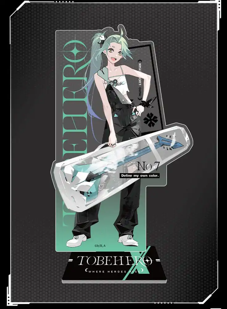 To Be Hero X Acrylic Stand Hero Show Series Lucky Cyan 17 cm  product photo