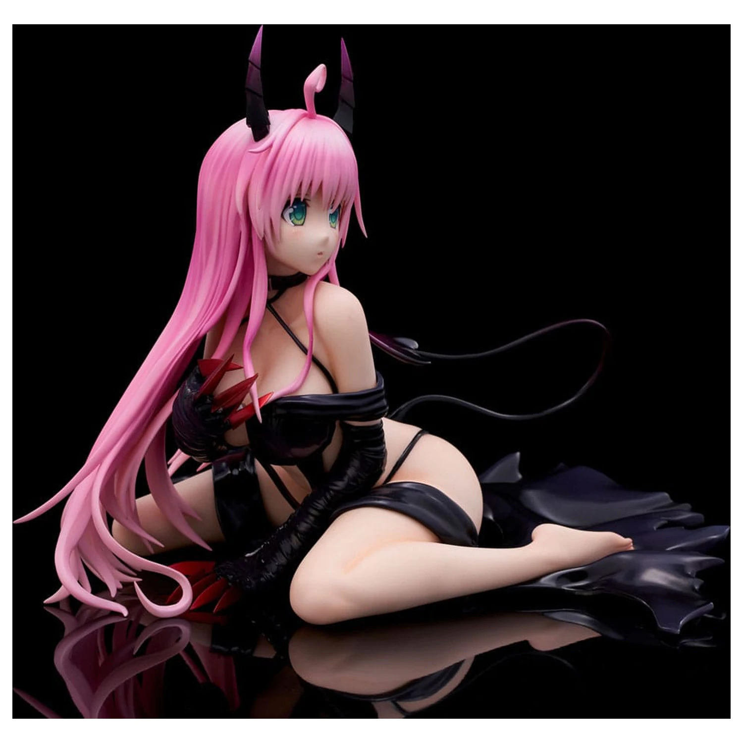 To Love-Ru Darkness Statue PVC 1/6 Lala Satalin Deviluke Darkness Ver. Renewal Package Edition 15 cm product photo