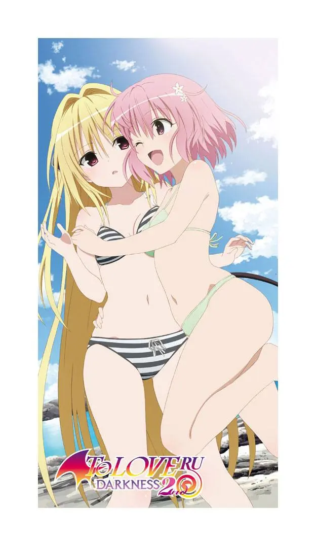 To Love-Ru: Darkness 2nd Bath Towel Yami &amp; Momo 150 x 75 cm product photo
