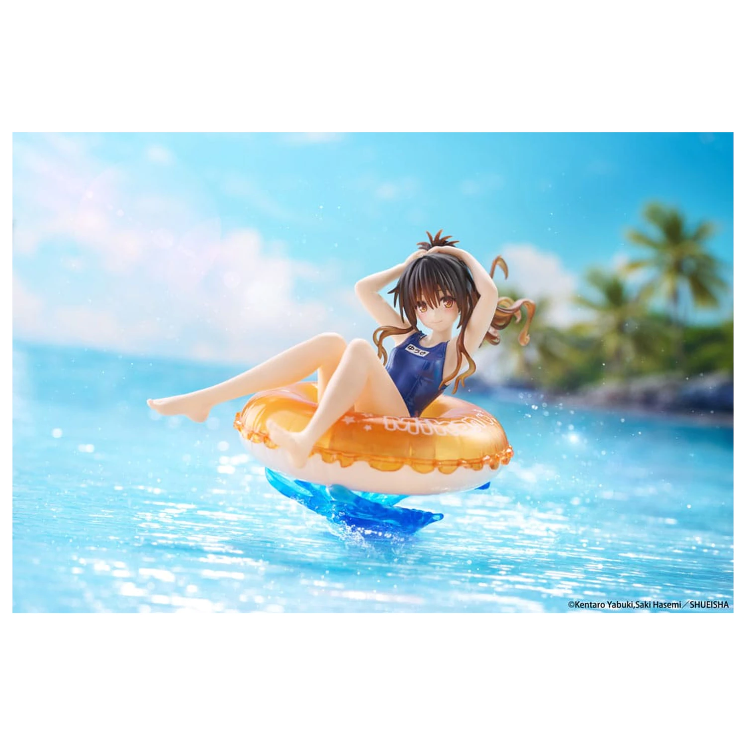 To Love-Ru Darkness Aqua Float Girls PVC Statue Mikan Yuki 10 cm   product photo