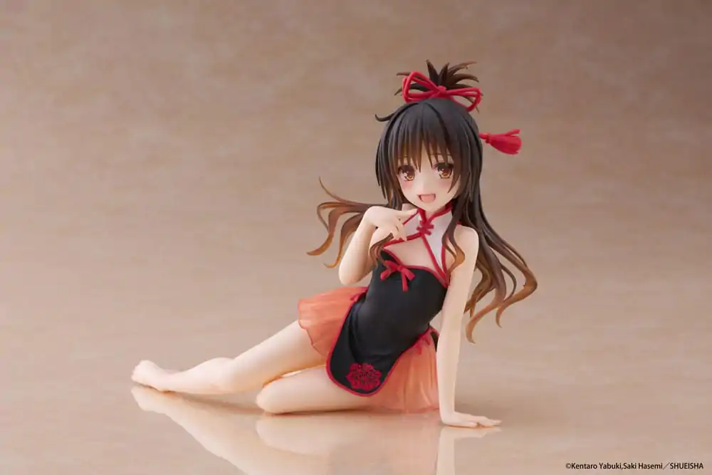 To Love-Ru Darkness PVC Statue Desktop Cute Figure Mikan Yuki Chinese Dress Ver. 13 cm      product photo