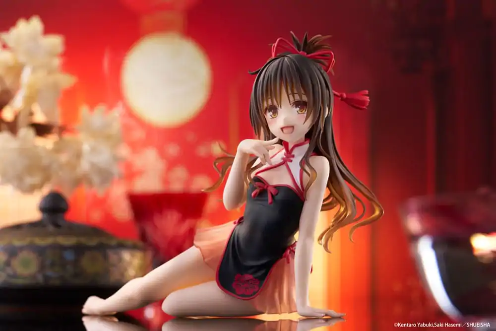 To Love-Ru Darkness PVC Statue Desktop Cute Figure Mikan Yuki Chinese Dress Ver. 13 cm      product photo