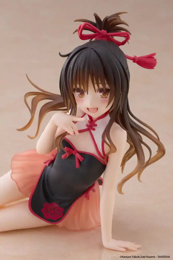 To Love-Ru Darkness PVC Statue Desktop Cute Figure Mikan Yuki Chinese Dress Ver. 13 cm      product photo