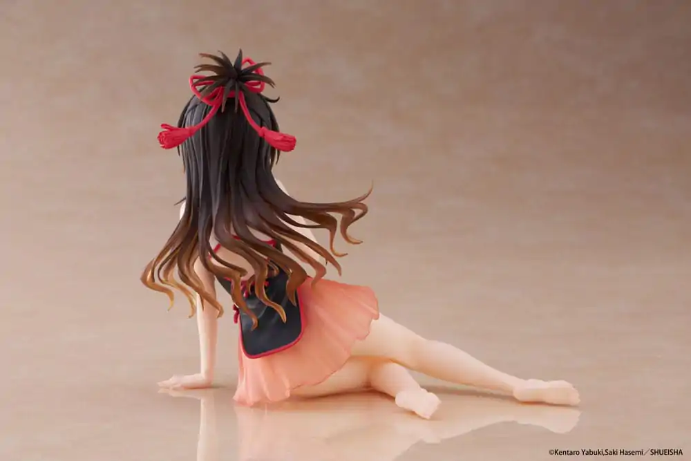 To Love-Ru Darkness PVC Statue Desktop Cute Figure Mikan Yuki Chinese Dress Ver. 13 cm      product photo