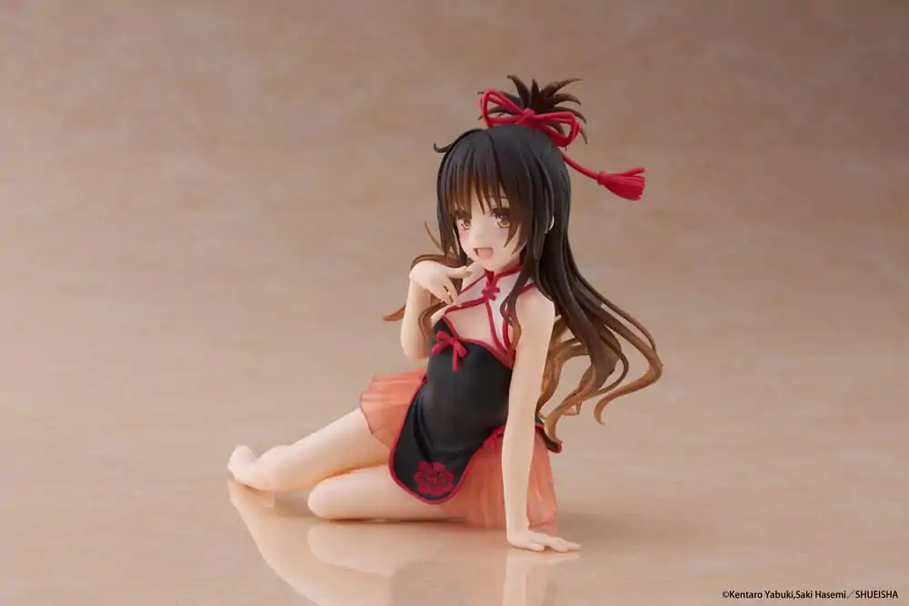 To Love-Ru Darkness PVC Statue Desktop Cute Figure Mikan Yuki Chinese Dress Ver. 13 cm      product photo