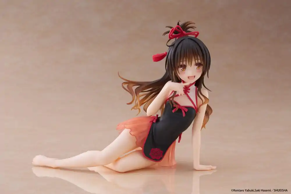 To Love-Ru Darkness PVC Statue Desktop Cute Figure Mikan Yuki Chinese Dress Ver. 13 cm      product photo