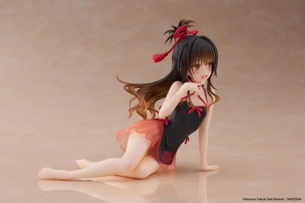 To Love-Ru Darkness PVC Statue Desktop Cute Figure Mikan Yuki Chinese Dress Ver. 13 cm      product photo