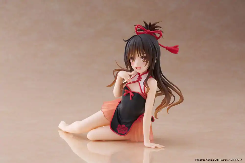 To Love-Ru Darkness PVC Statue Desktop Cute Figure Mikan Yuki Chinese Dress Ver. 13 cm      product photo