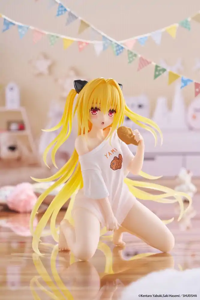 To Love-Ru Darkness PVC Statue Desktop Cute Figure Golden Darkness Roomwear Ver. 13 cm       product photo