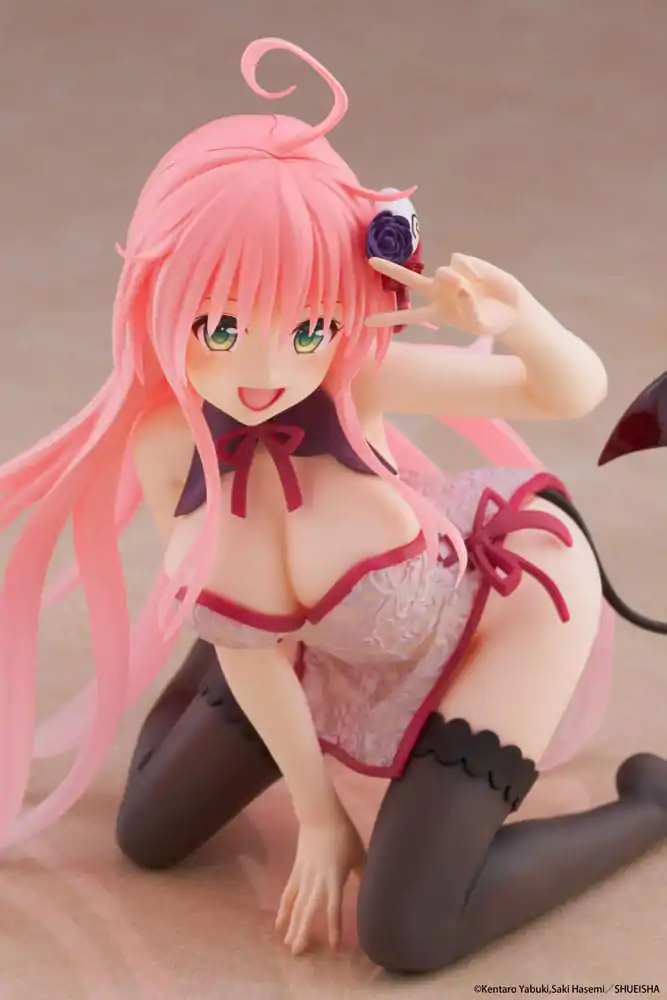 To Love-Ru Darkness PVC Statue Desktop Cute Figure Lala Chinese Dress Ver. 13 cm product photo