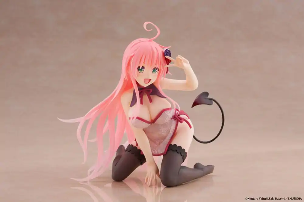 To Love-Ru Darkness PVC Statue Desktop Cute Figure Lala Chinese Dress Ver. 13 cm product photo