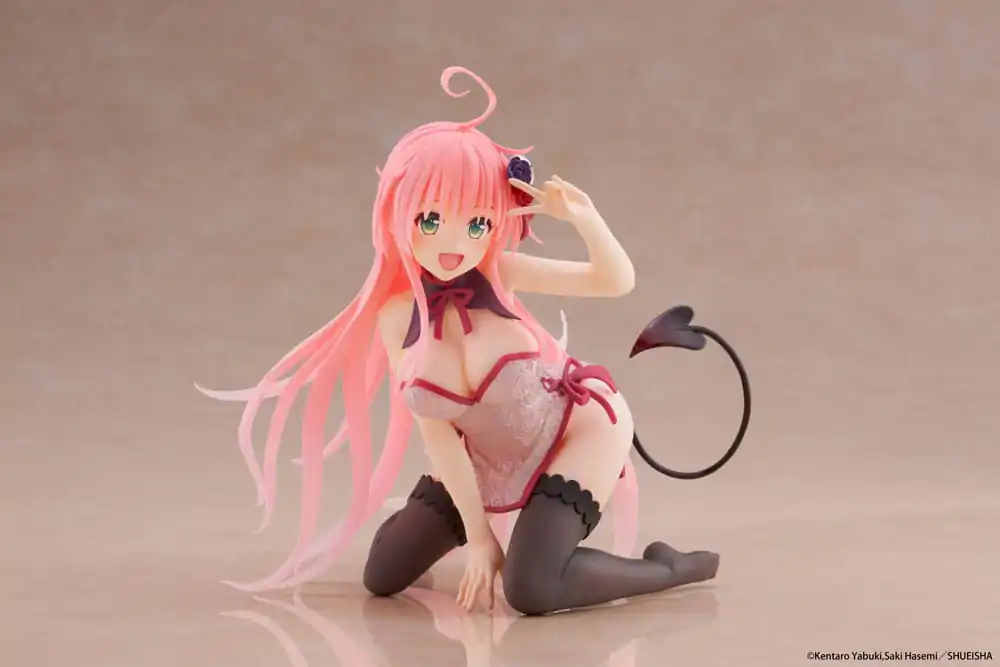To Love-Ru Darkness PVC Statue Desktop Cute Figure Lala Chinese Dress Ver. 13 cm product photo