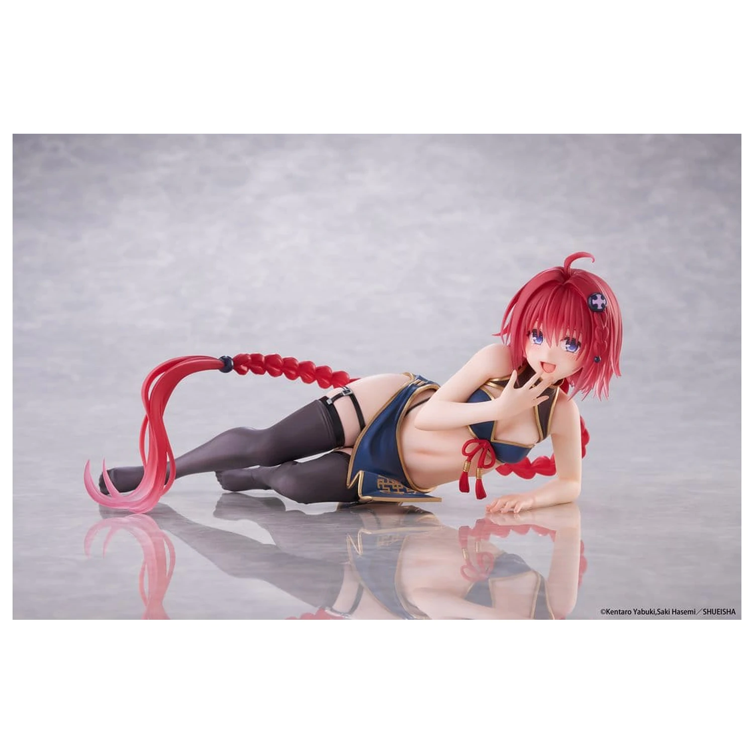 To Love-Ru Darkness Desktop Cute PVC Figure Mea Kurosaki (Chinese Dress Ver.) 13 cm product photo