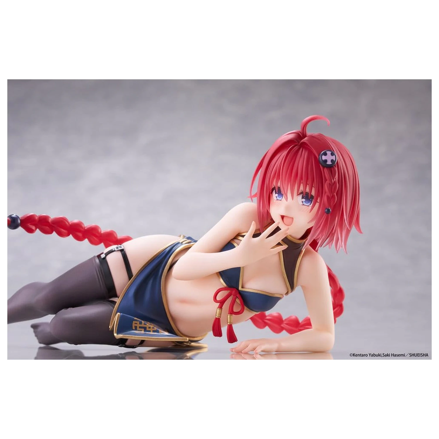 To Love-Ru Darkness Desktop Cute PVC Figure Mea Kurosaki (Chinese Dress Ver.) 13 cm product photo