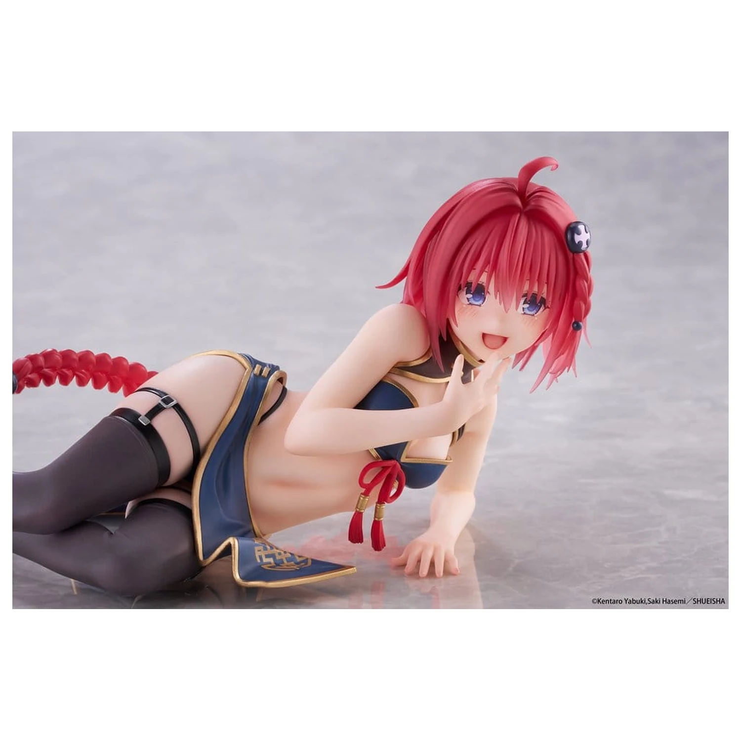 To Love-Ru Darkness Desktop Cute PVC Figure Mea Kurosaki (Chinese Dress Ver.) 13 cm product photo