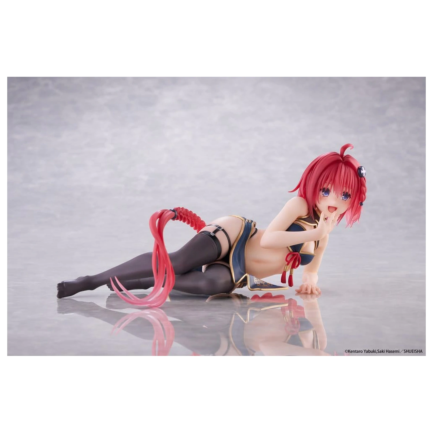 To Love-Ru Darkness Desktop Cute PVC Figure Mea Kurosaki (Chinese Dress Ver.) 13 cm product photo