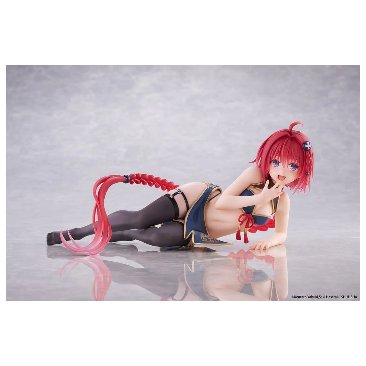 To Love-Ru Darkness Desktop Cute PVC Figure Mea Kurosaki (Chinese Dress Ver.) 13 cm product photo