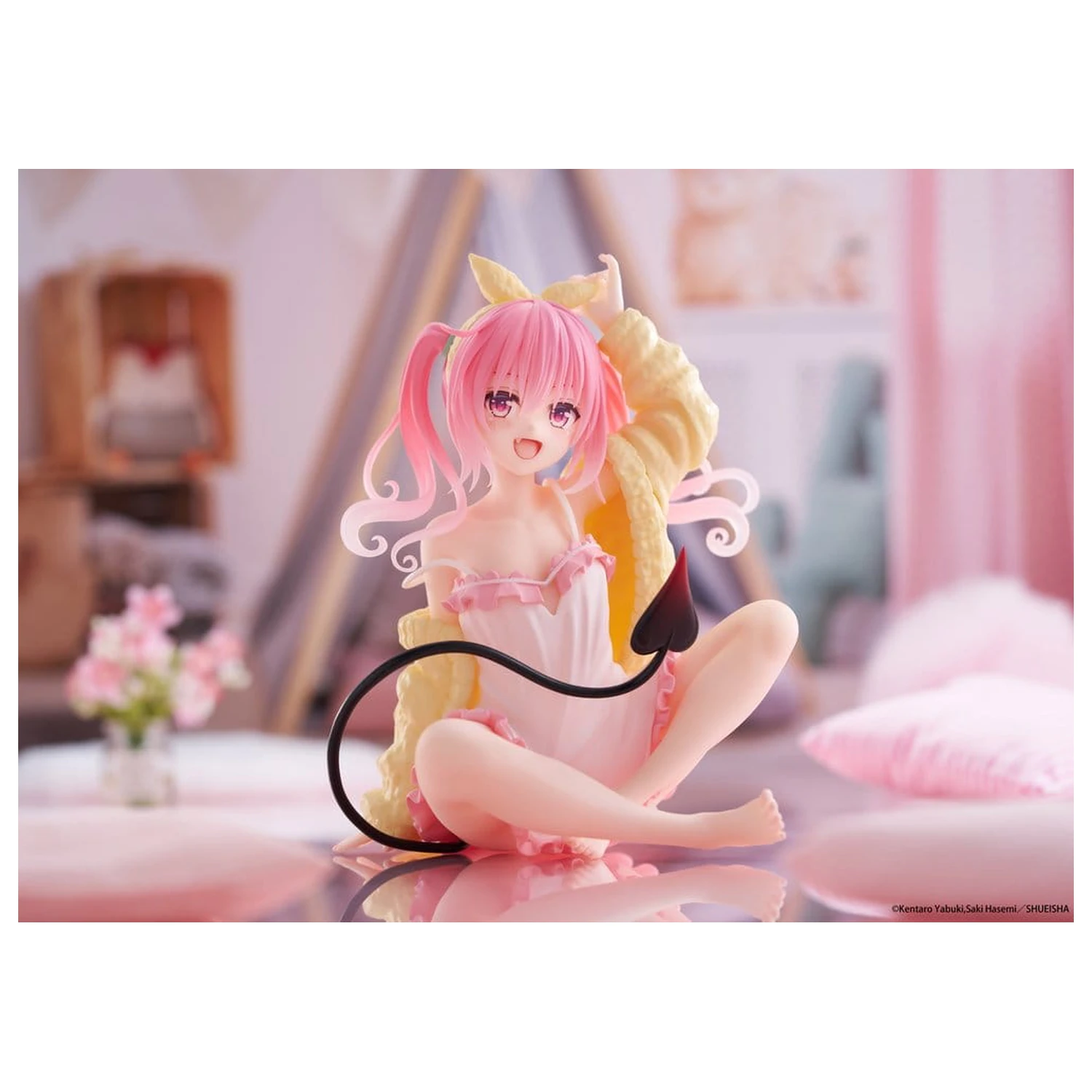 To Love-Ru Darkness Desktop Cute PVC Statue Nana Room wear Ver. 13 cm  product photo