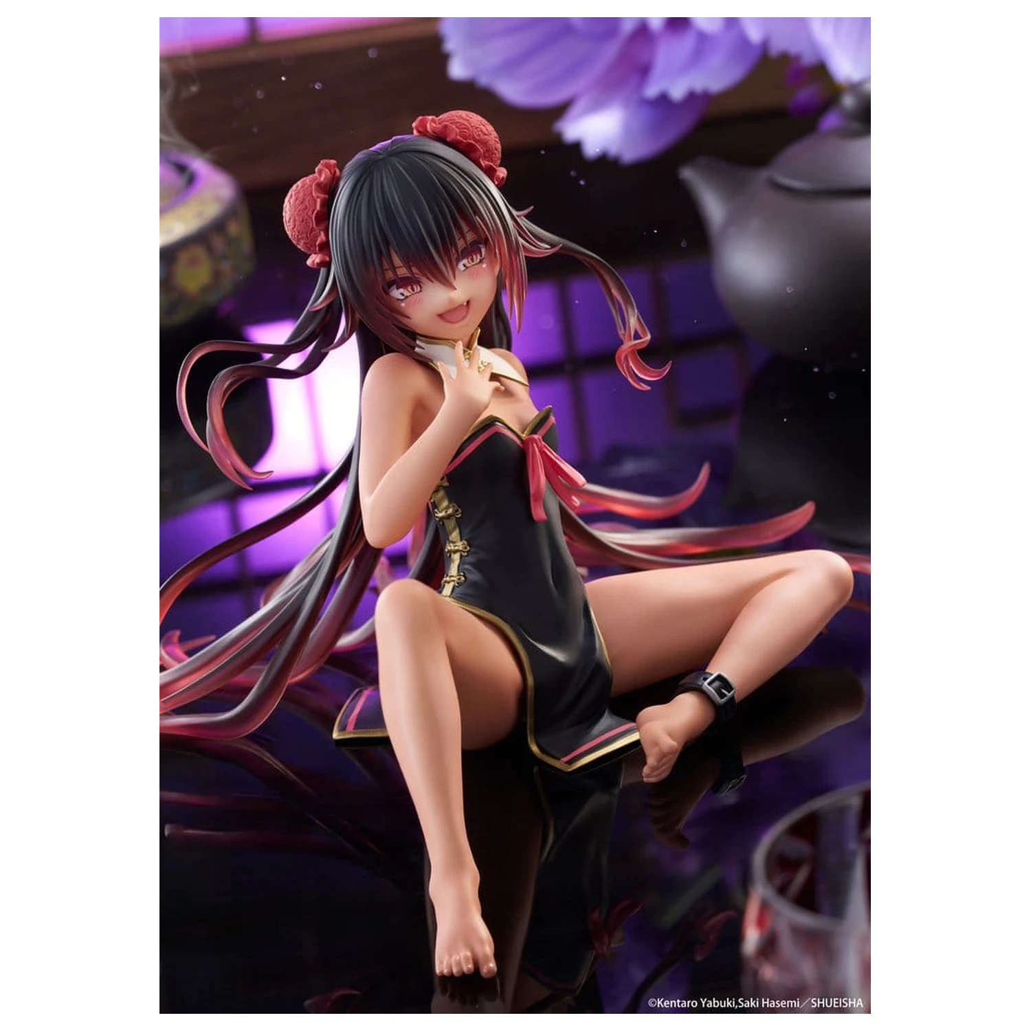 To Love-Ru Darkness Desktop Cute PVC Figure Nemesis (Chinese Dress Ver.) 13 cm product photo