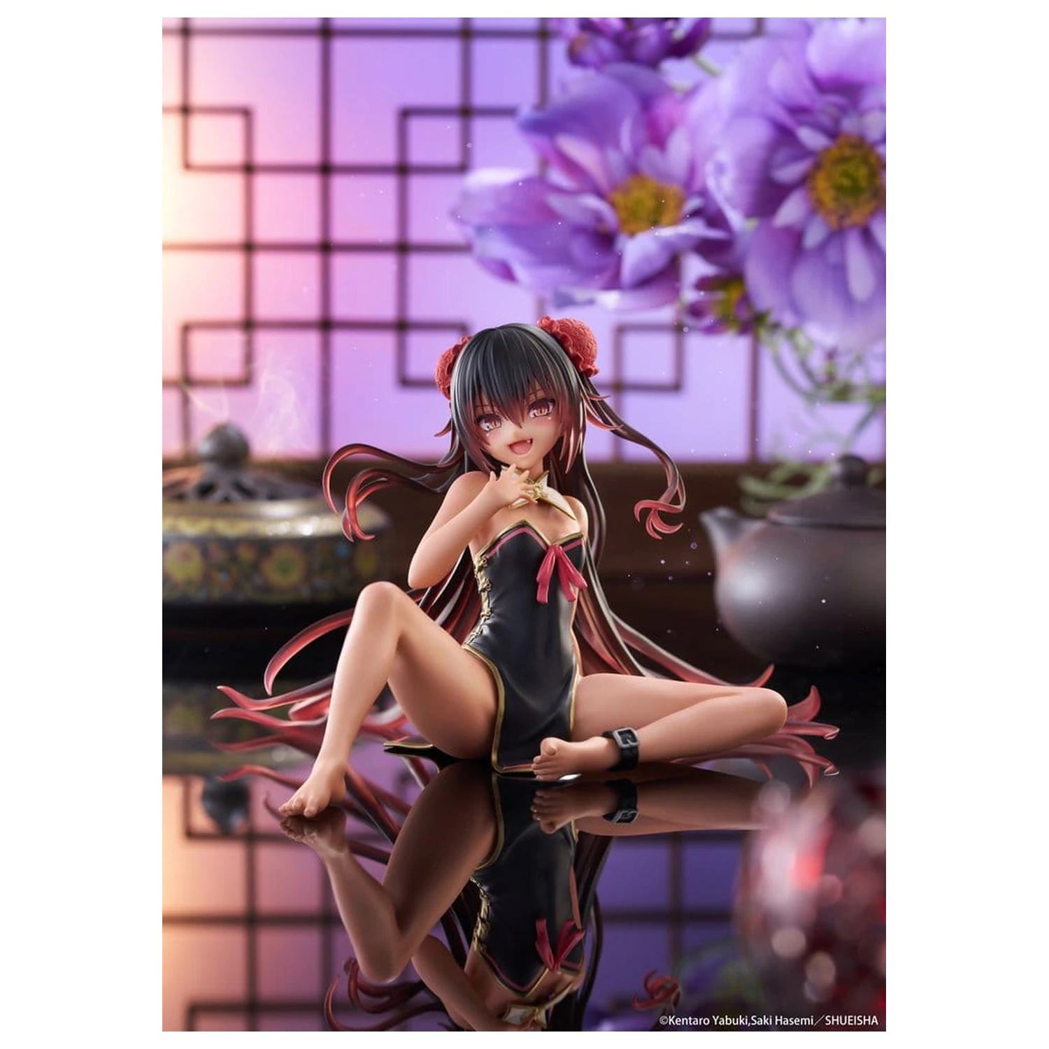 To Love-Ru Darkness Desktop Cute PVC Figure Nemesis (Chinese Dress Ver.) 13 cm product photo