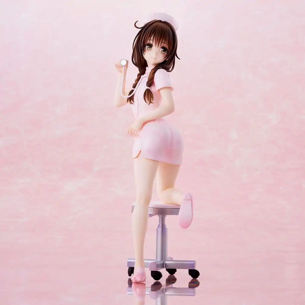 To Love-Ru Darkness Statue PVC Mikan Yuki Nurse Cos 25 cm termékfotó