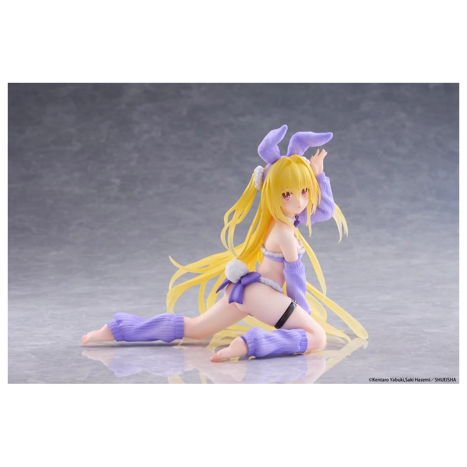 To Love-Ru Darkness MOFLOCK PVC Figure Golden Darkness (Fluffy Bunny Ver.) 13 cm product photo
