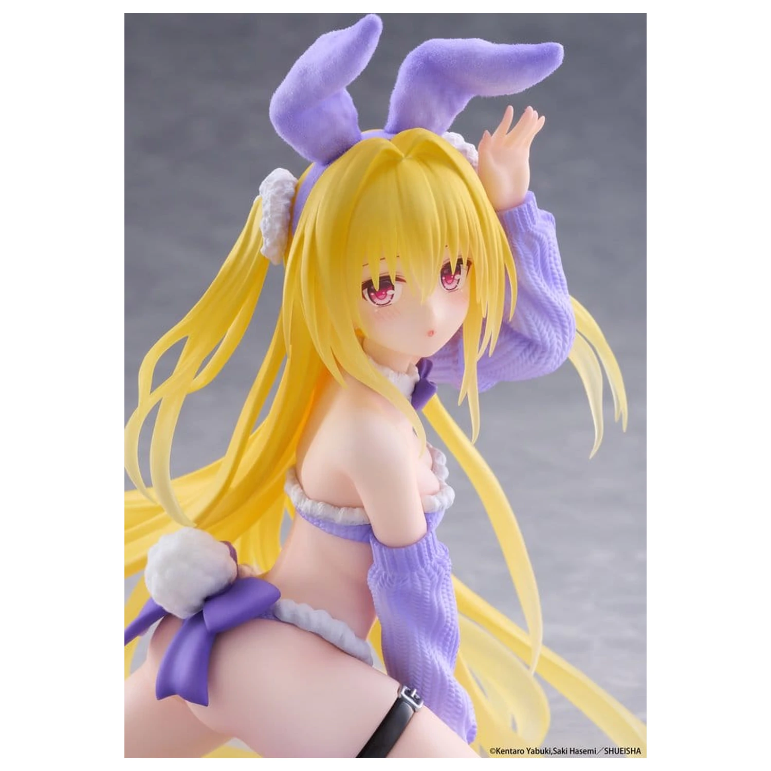 To Love-Ru Darkness MOFLOCK PVC Figure Golden Darkness (Fluffy Bunny Ver.) 13 cm product photo