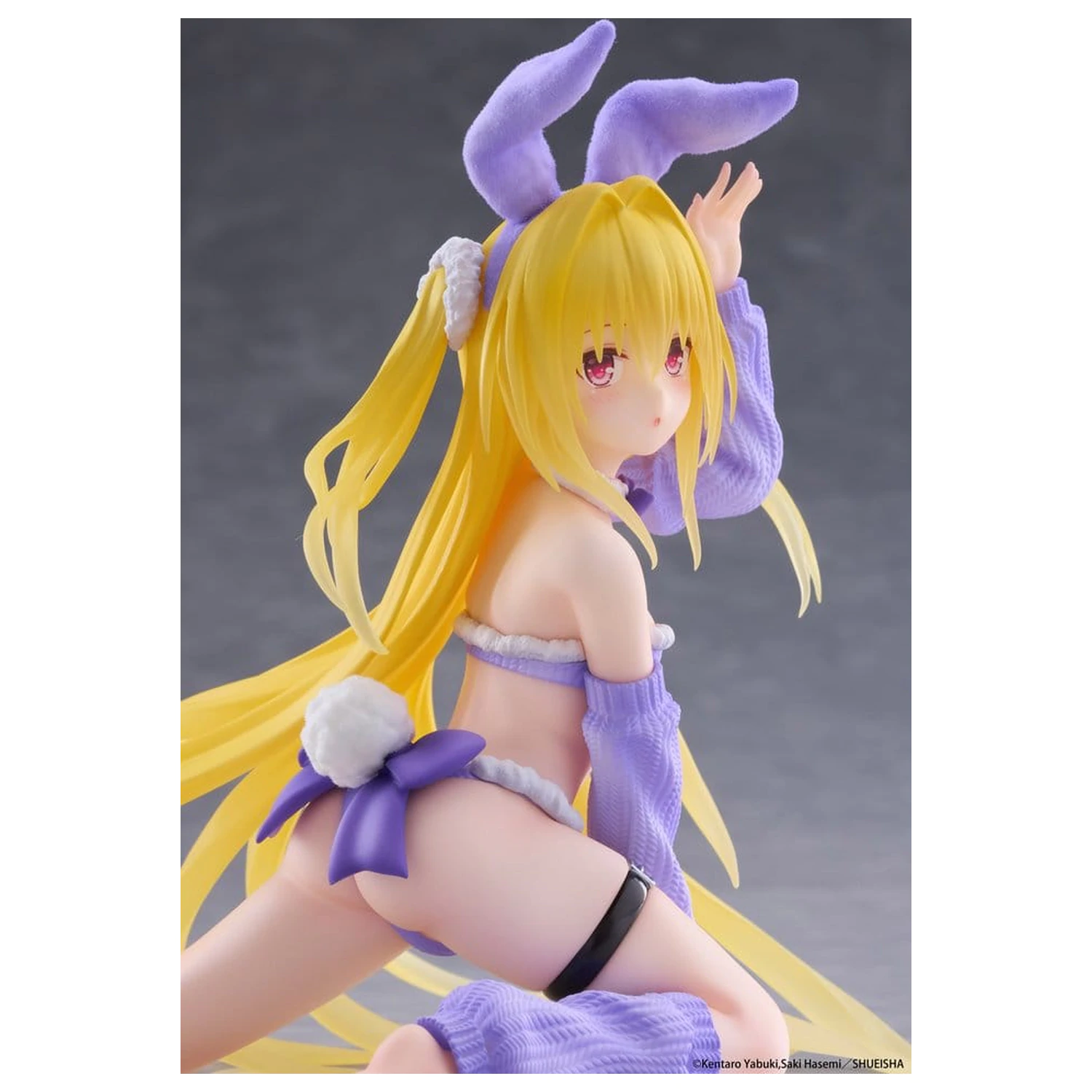 To Love-Ru Darkness MOFLOCK PVC Figure Golden Darkness (Fluffy Bunny Ver.) 13 cm product photo