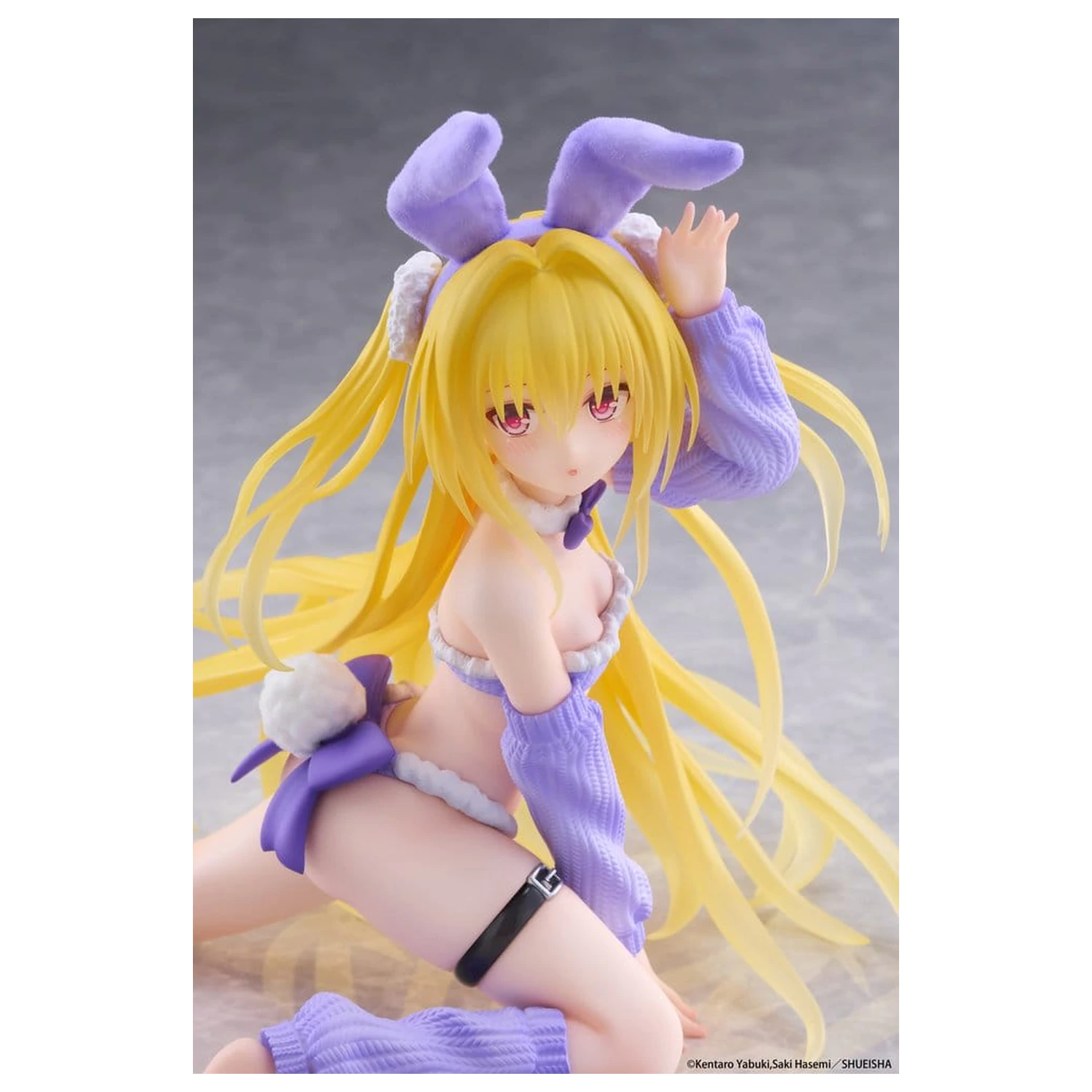 To Love-Ru Darkness MOFLOCK PVC Figure Golden Darkness (Fluffy Bunny Ver.) 13 cm product photo