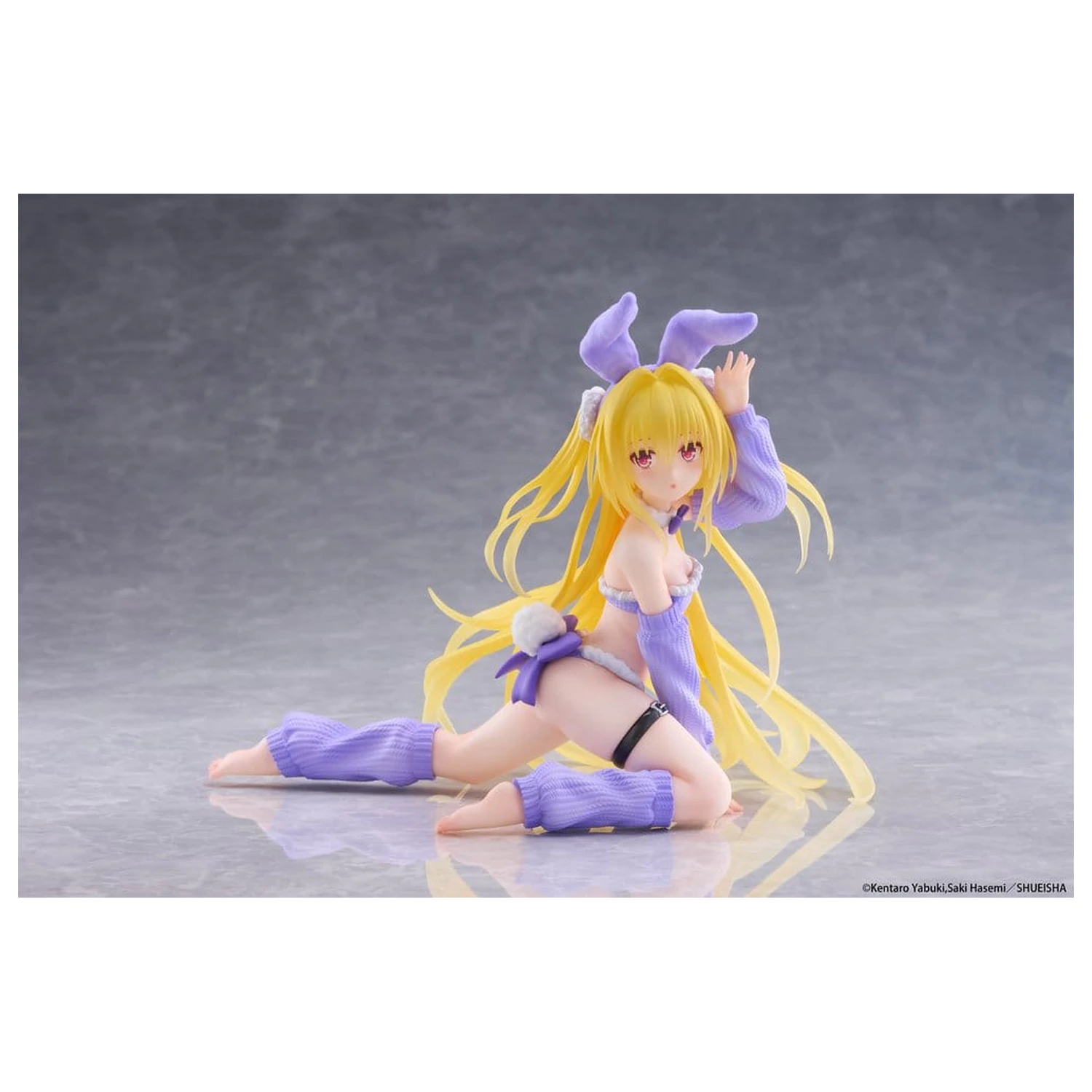 To Love-Ru Darkness MOFLOCK PVC Figure Golden Darkness (Fluffy Bunny Ver.) 13 cm product photo
