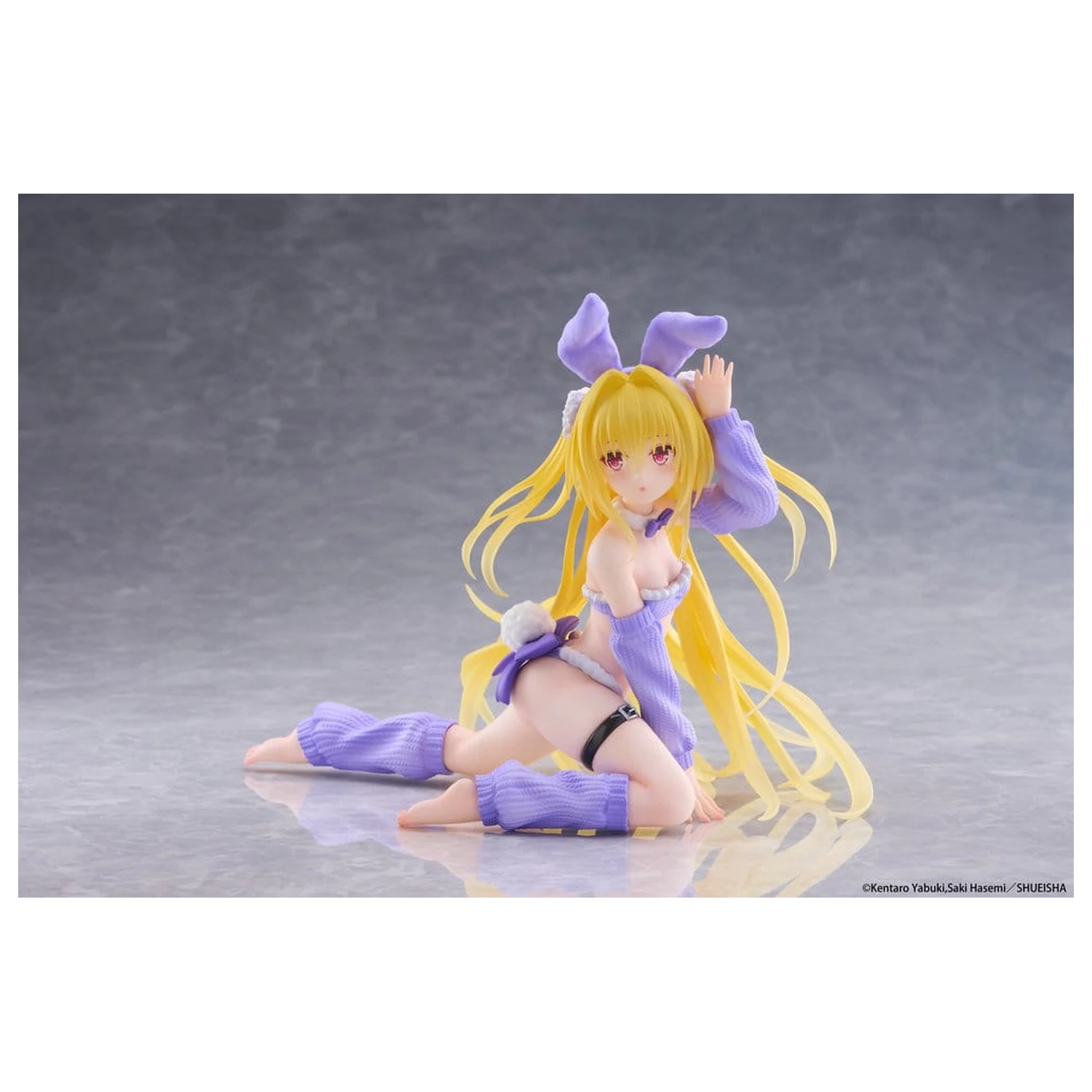 To Love-Ru Darkness MOFLOCK PVC Figure Golden Darkness (Fluffy Bunny Ver.) 13 cm product photo