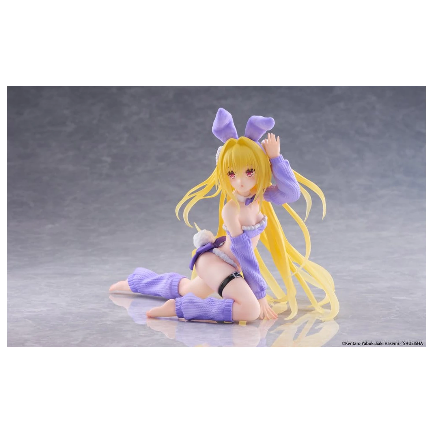 To Love-Ru Darkness MOFLOCK PVC Figure Golden Darkness (Fluffy Bunny Ver.) 13 cm product photo