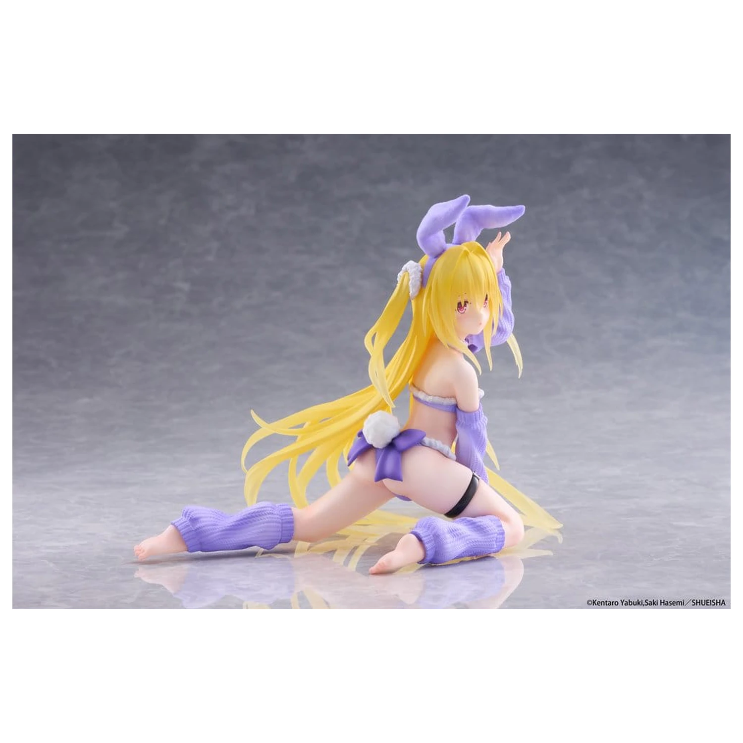 To Love-Ru Darkness MOFLOCK PVC Figure Golden Darkness (Fluffy Bunny Ver.) 13 cm product photo