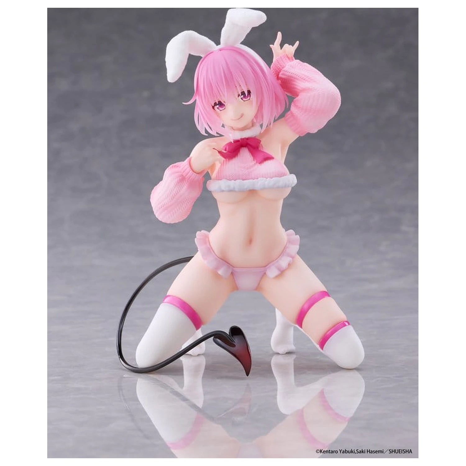 To Love-Ru Darkness MOFLOCK PVC Figure Momo (Fluffy Bunny Ver.) 13 cm product photo