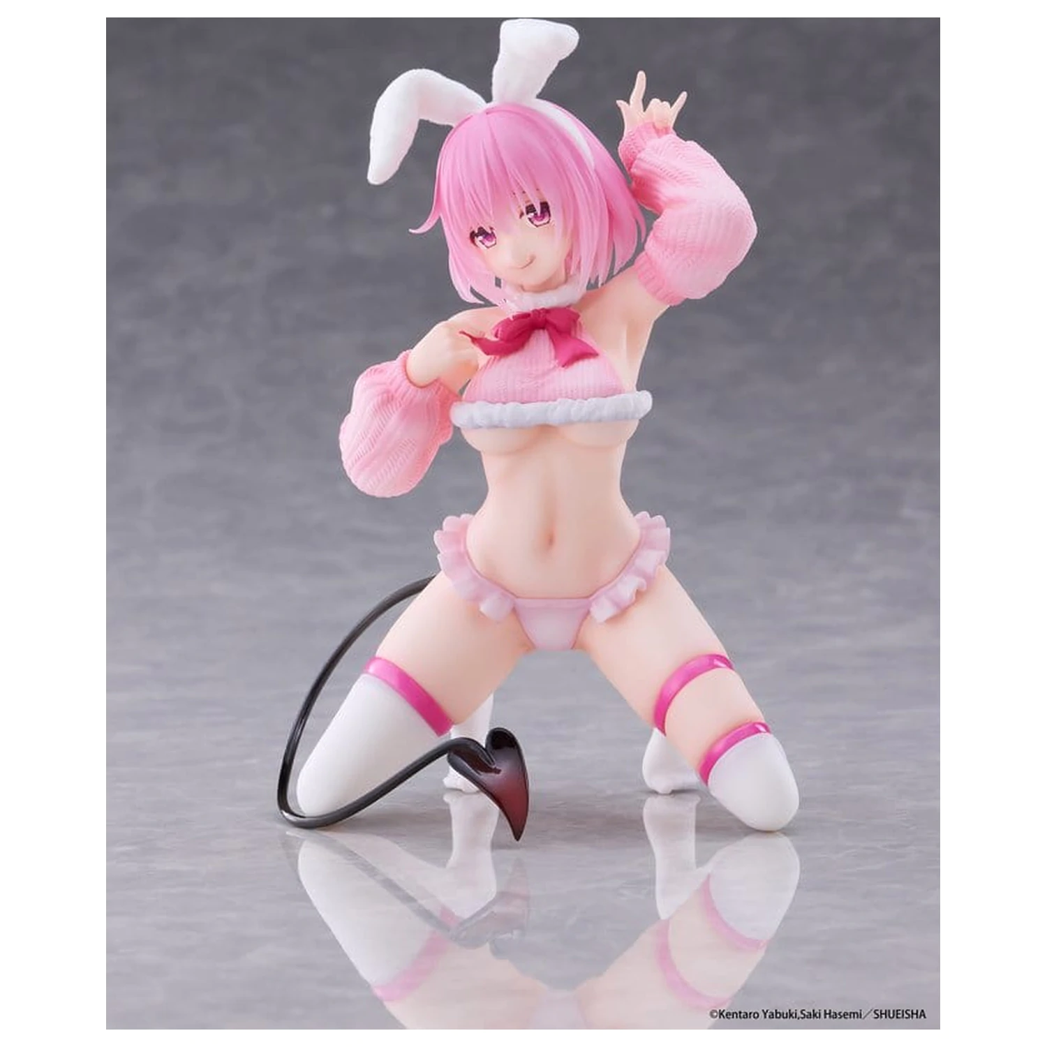 To Love-Ru Darkness MOFLOCK PVC Figure Momo (Fluffy Bunny Ver.) 13 cm product photo