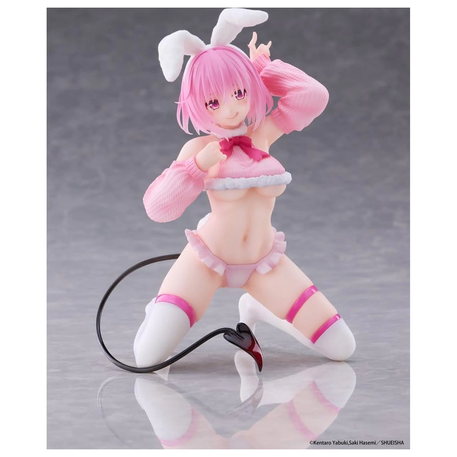To Love-Ru Darkness MOFLOCK PVC Figure Momo (Fluffy Bunny Ver.) 13 cm product photo