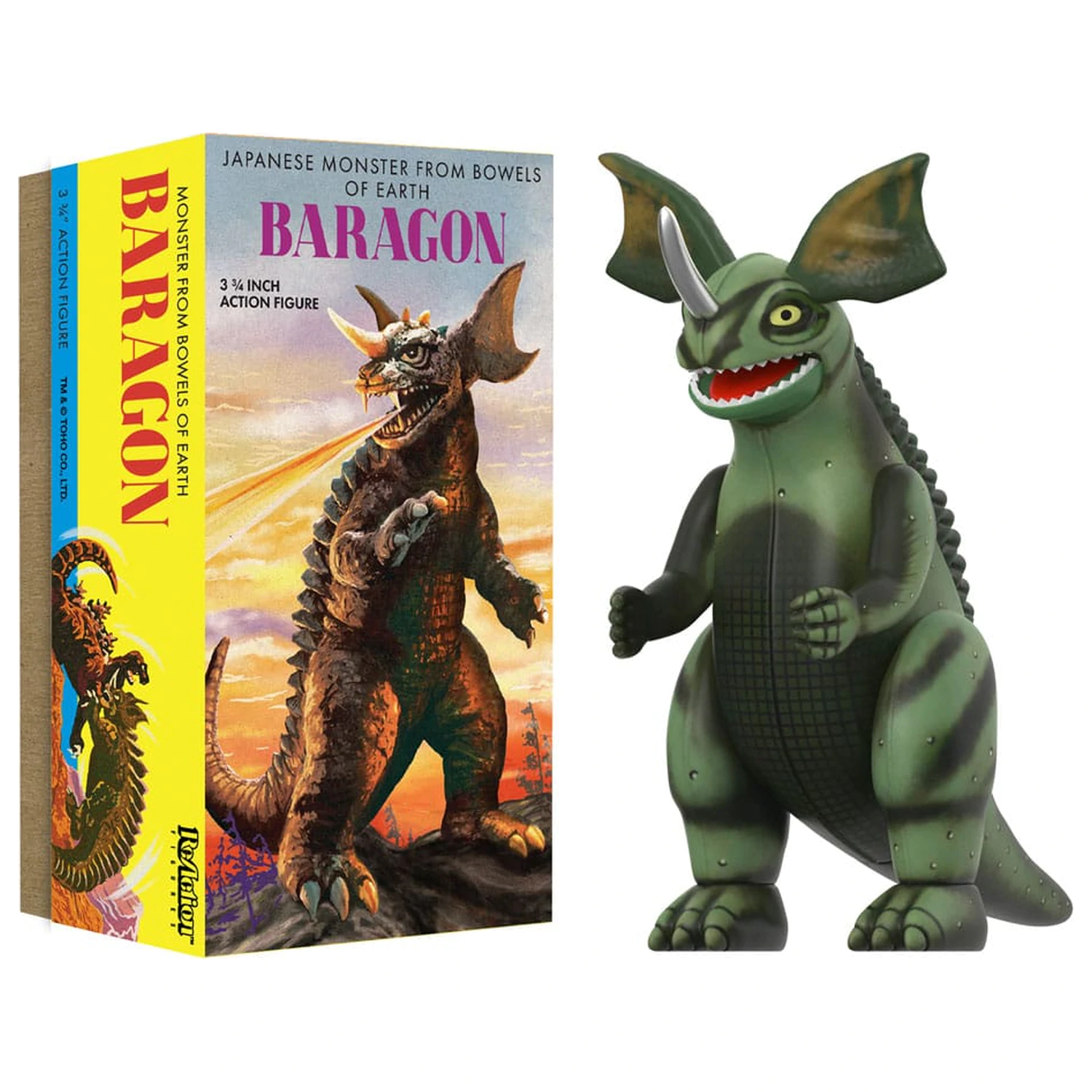 Toho ReAction Action Figure Wave 01 (Retro Tin) Baragon (Marusan Tin) 10 cm product photo