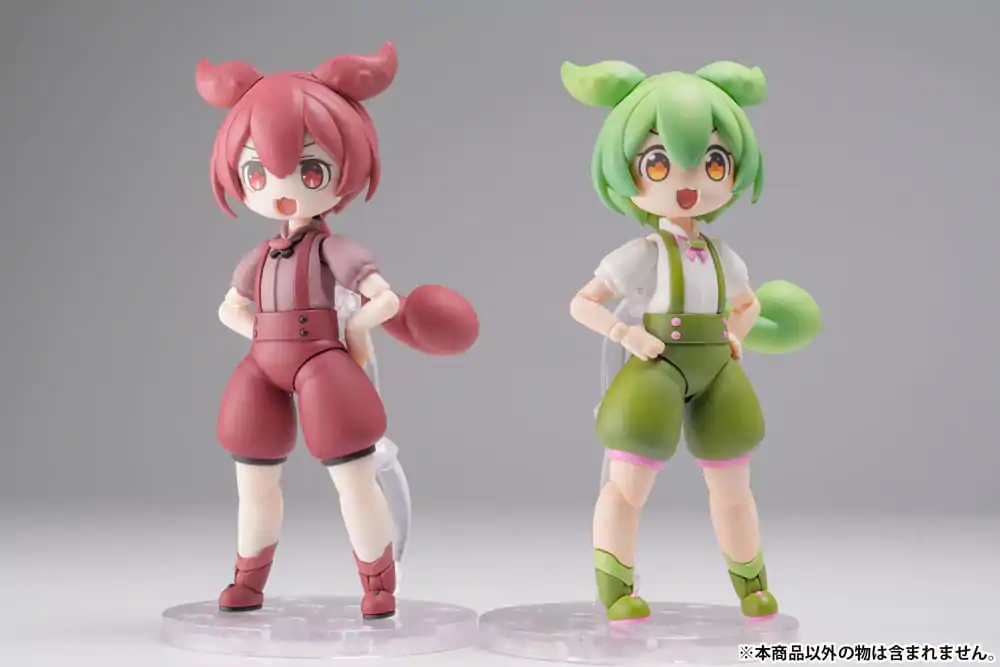 Tohoku Zunko Plastic Model Kit 1/12 Plafia Ankomon Mini Figure Set 10 cm product photo