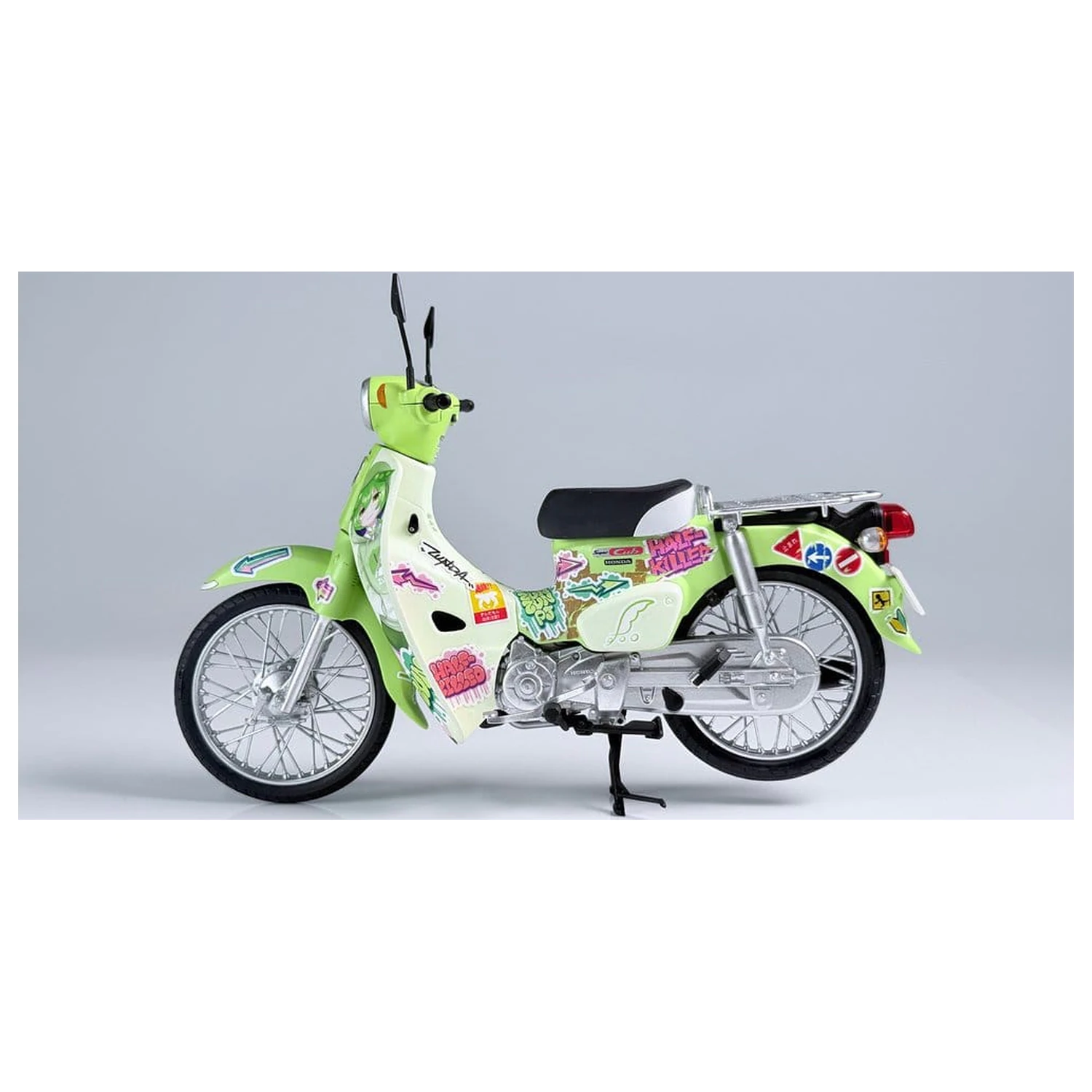 Tohoku Zunko/Zundamon Project Plastic Model Kit 1/12 Honda Super Cub Zundamon Edition 11 cm product photo