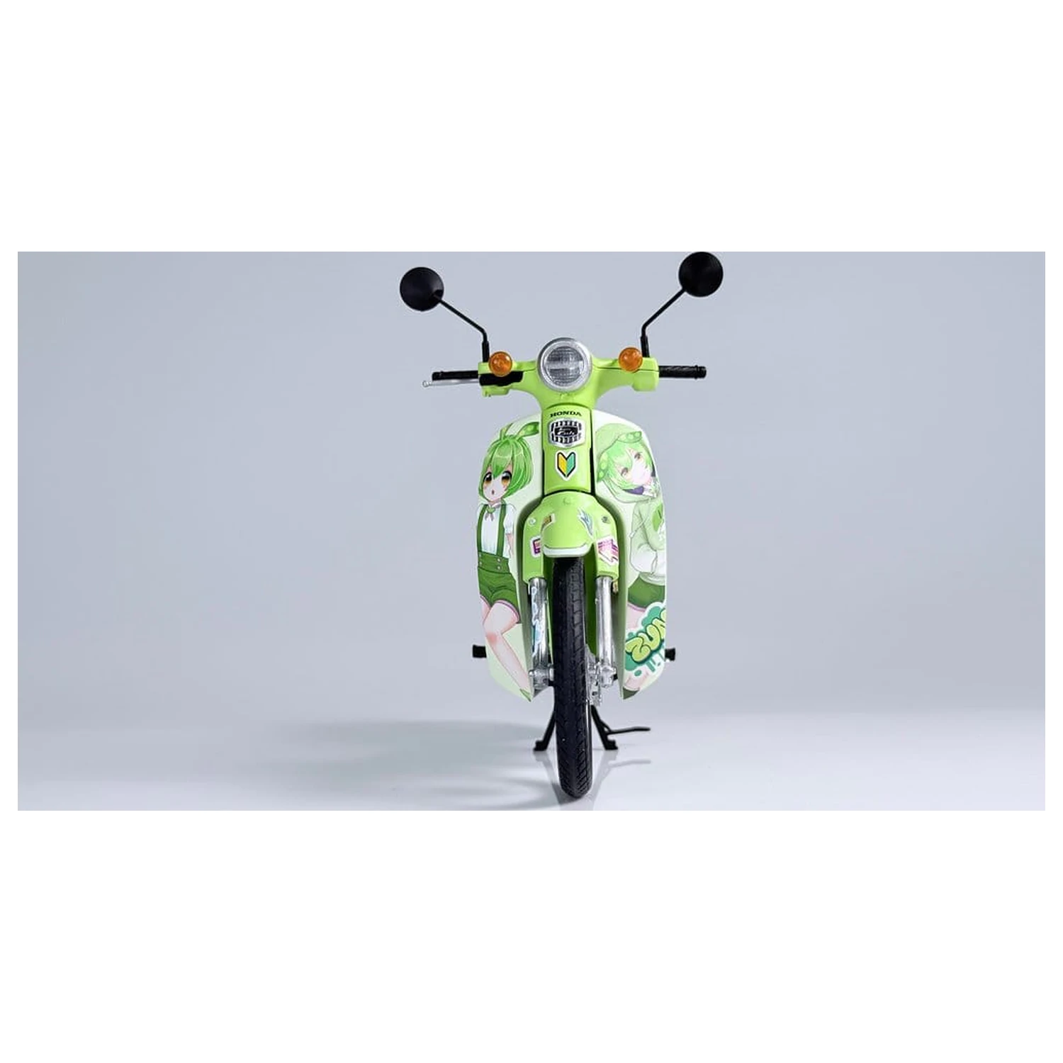 Tohoku Zunko/Zundamon Project Plastic Model Kit 1/12 Honda Super Cub Zundamon Edition 11 cm product photo