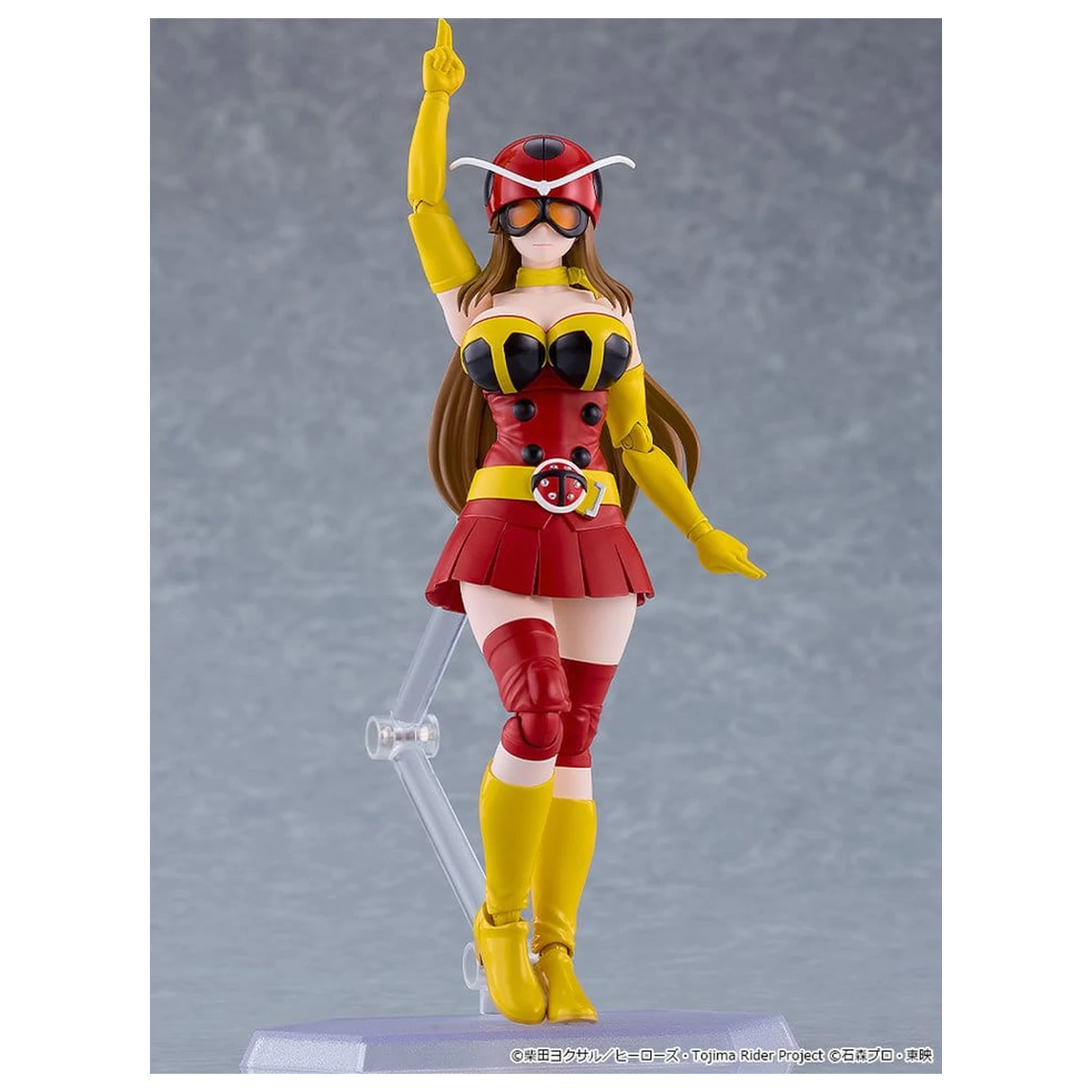 Tojima Wants to Be a Kamen Rider Figma Action Figure Yuriko Okada (Electro-Wave Human Tackle Ver.) 14 cm product photo
