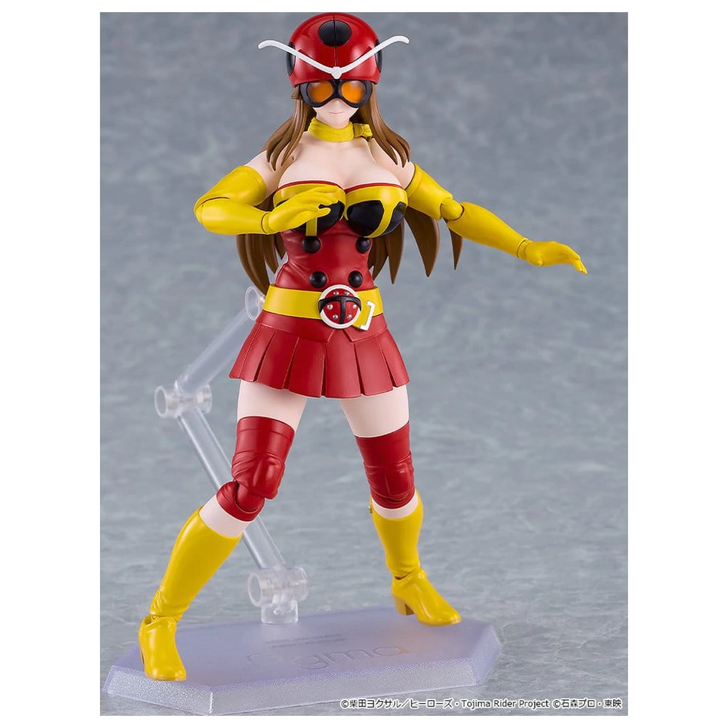 Tojima Wants to Be a Kamen Rider Figma Action Figure Yuriko Okada (Electro-Wave Human Tackle Ver.) 14 cm product photo