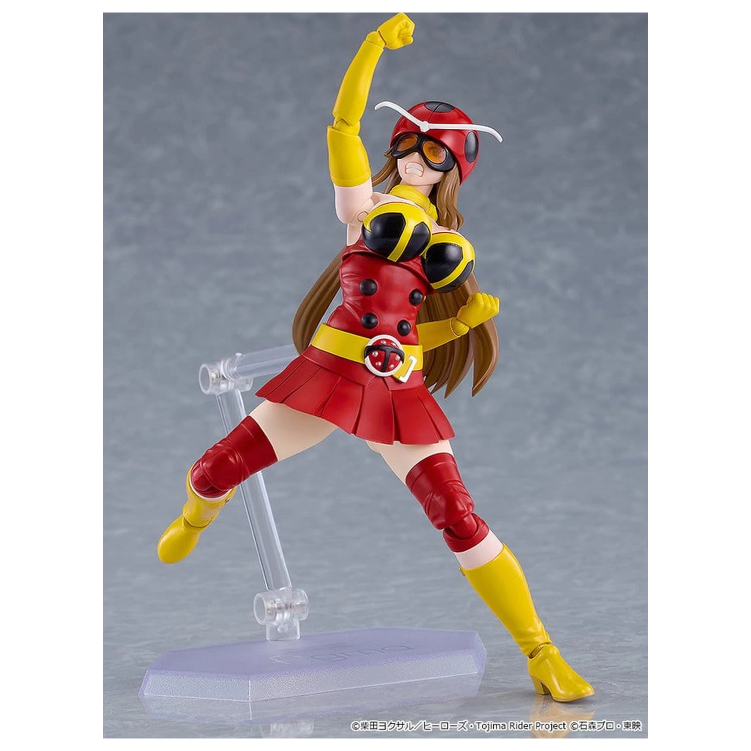 Tojima Wants to Be a Kamen Rider Figma Action Figure Yuriko Okada (Electro-Wave Human Tackle Ver.) 14 cm product photo