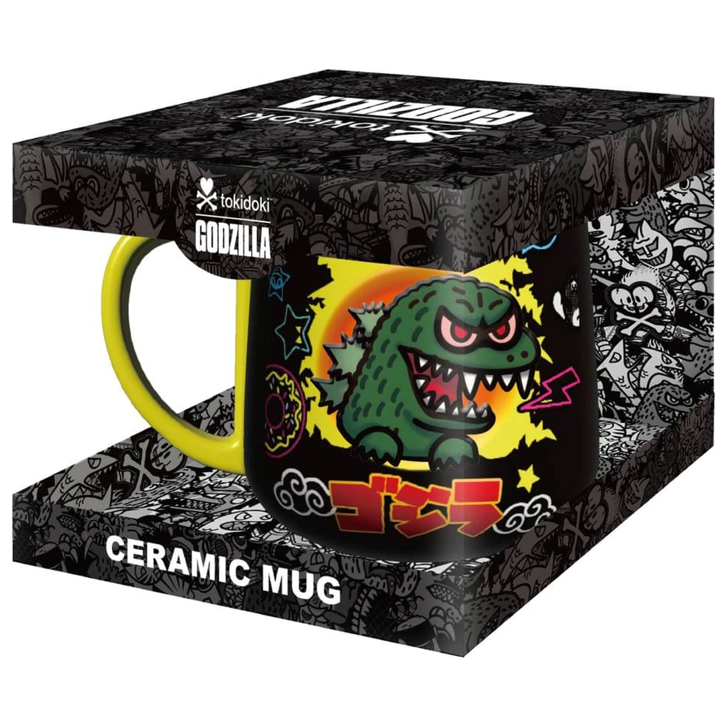 Tokidoki x Godzilla Mug 2D Relief Figural product photo