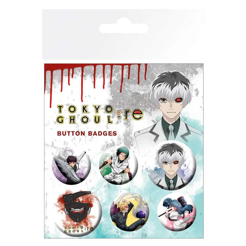 Tokyo Ghoul RE badge pack product photo