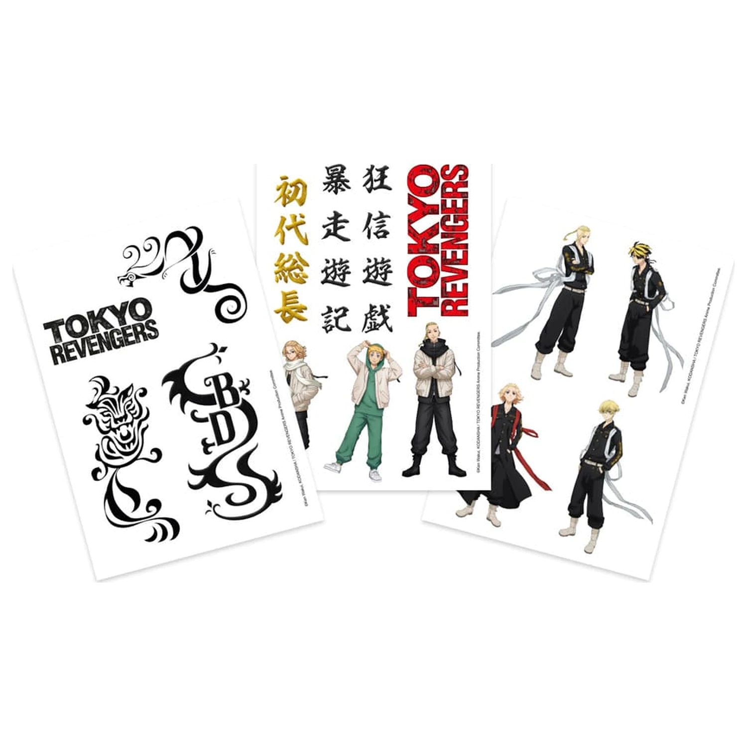 Tokyo Revengers Temporary Tattoos Set  product photo
