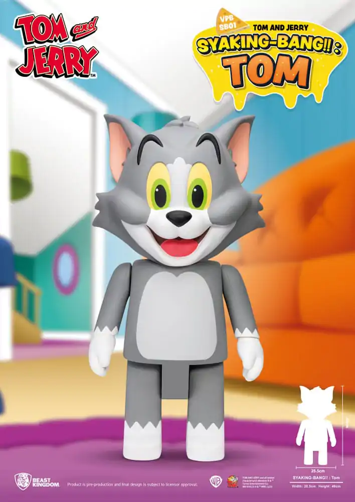 Tom &amp; Jerry Syaking Bank Vinyl Bank Tom 48 cm product photo