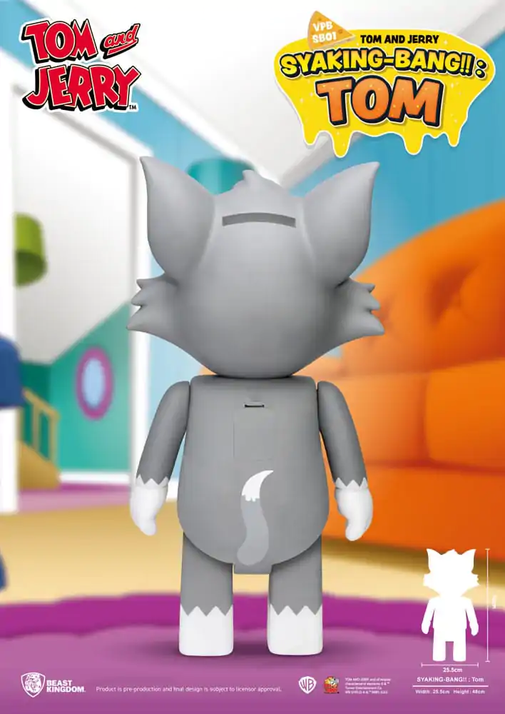 Tom &amp; Jerry Syaking Bank Vinyl Bank Tom 48 cm product photo