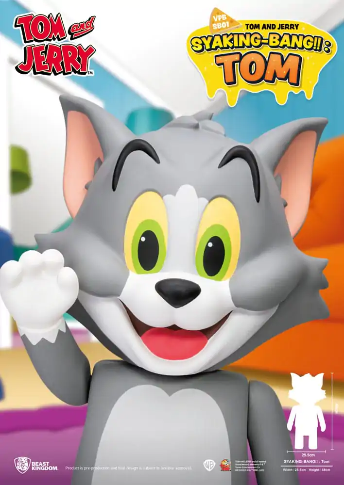 Tom &amp; Jerry Syaking Bank Vinyl Bank Tom 48 cm product photo